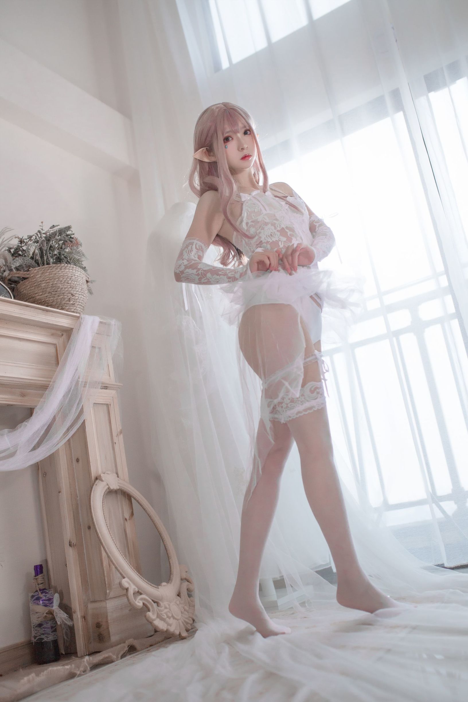 [Cosplay写真]疯猫ss纯白精灵插图4